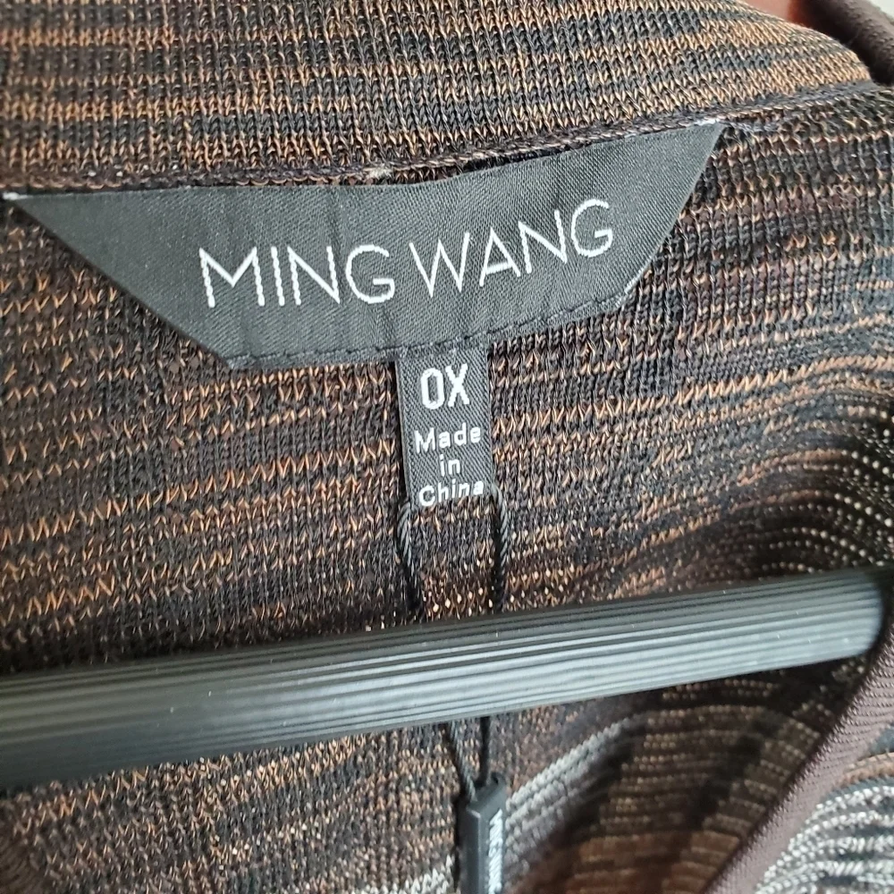 Ming Wang Collarless Knit Jacket size 0X NWT - Picture 3 of 6